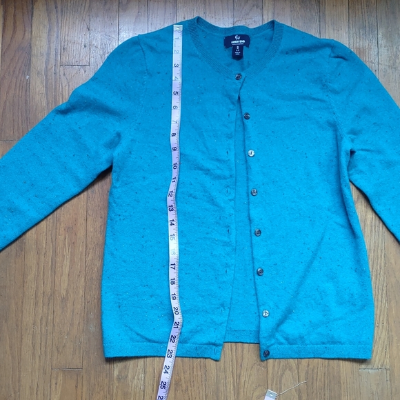 TWIN-SET Lands End cashmere sweaters set S and PS greenish teal - Picture 7 of 12